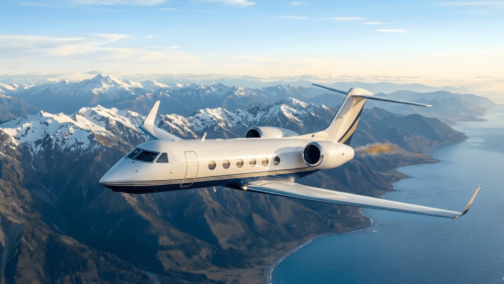 Private jet on tarmac representing aircraft financing options for first-time buyers
